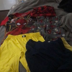 Lot of kids mismatched pajamas